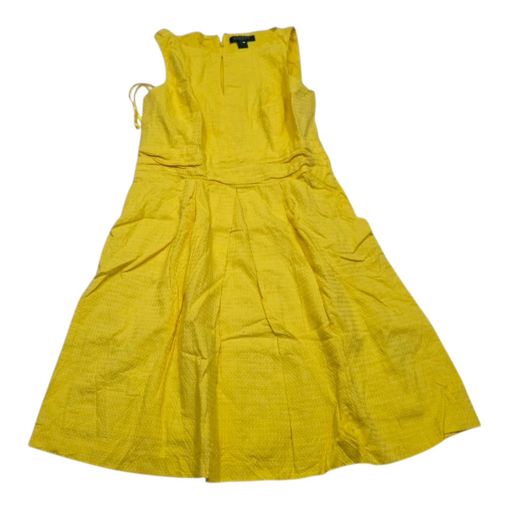 Vestido Ralph Lauren De Mujer Talla 10 Sin Mangas Amarillo