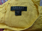 Vestido Ralph Lauren De Mujer Talla 10 Sin Mangas Amarillo