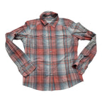 Camisa Columbia Sun Protection De Mujer Mediana Naranja/gris