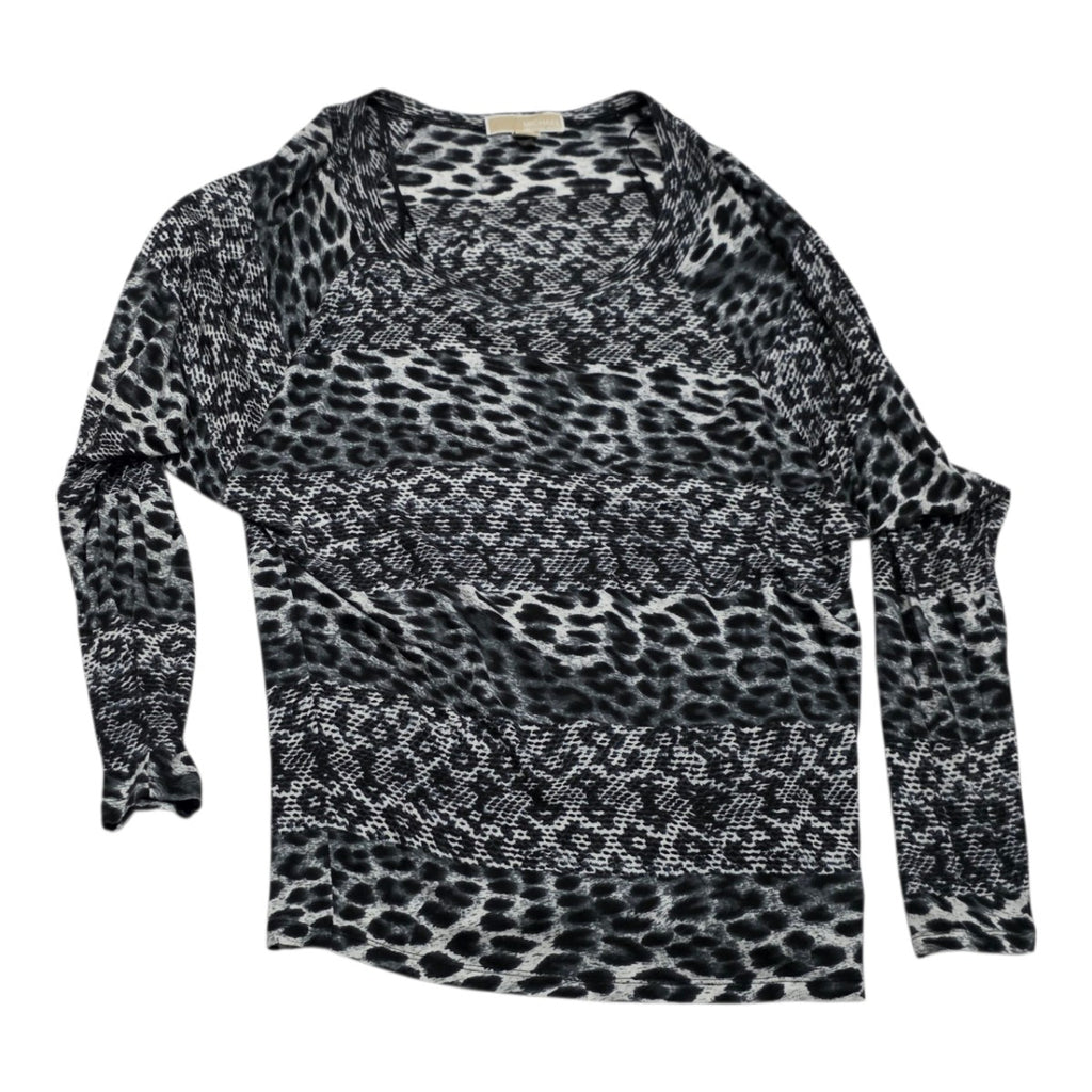 Blusa D Rayon Michael Kors D Mujer Mediana Animal Print Gris
