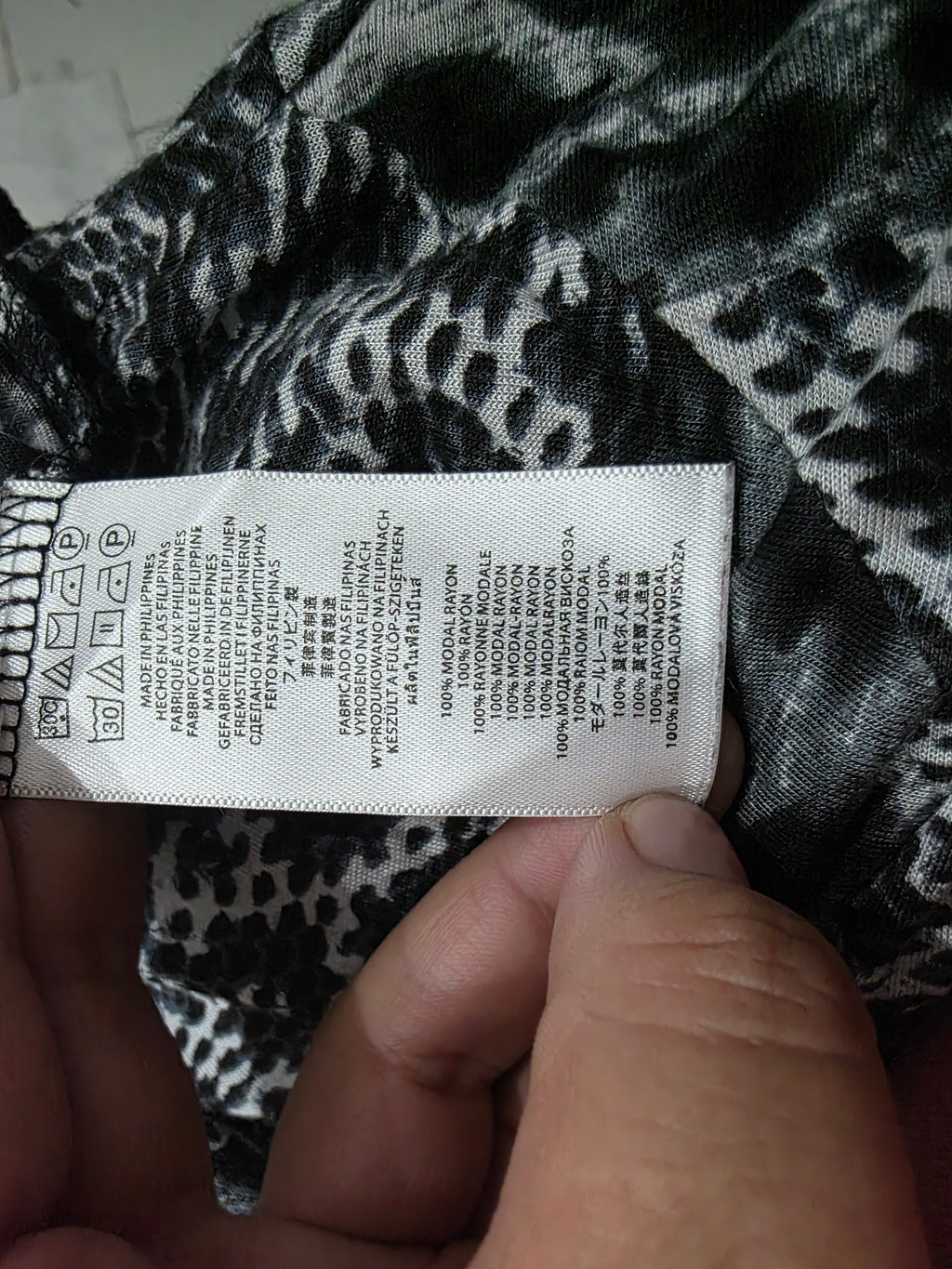 Blusa D Rayon Michael Kors D Mujer Mediana Animal Print Gris