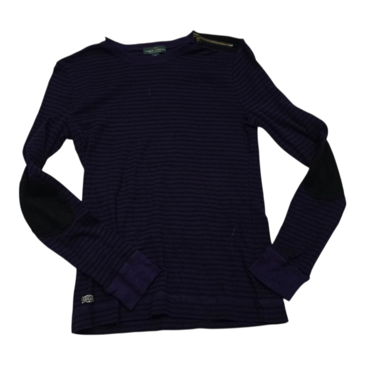 Playera Ralph Lauren Jeans De Mujer Mediana Morada/negro