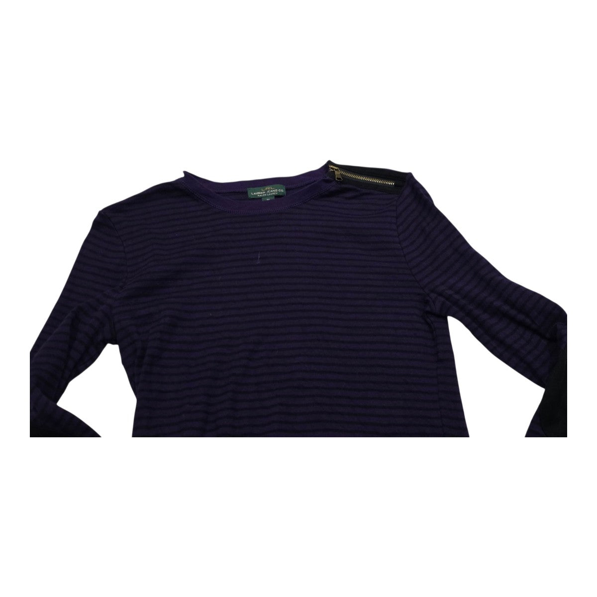 Playera Ralph Lauren Jeans De Mujer Mediana Morada/negro