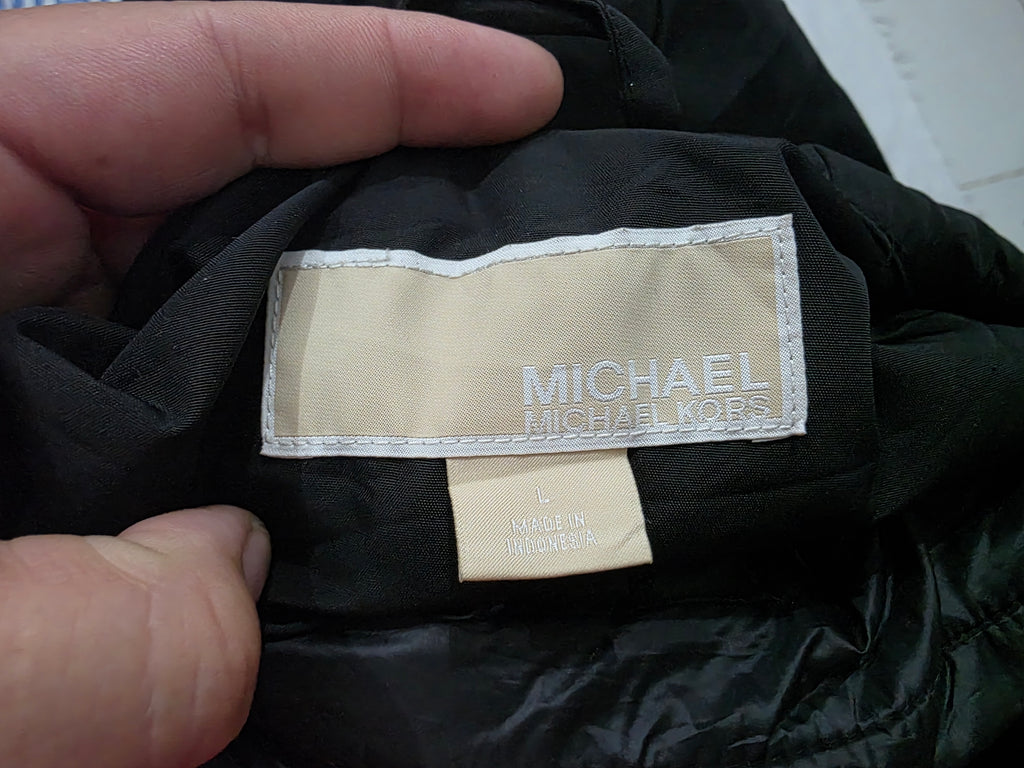 Chamarra Rompevientos Ajustable Michael Kors Grande Negro