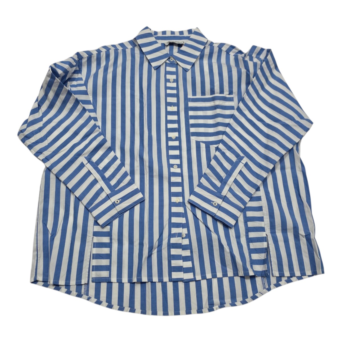 Camisa Vineyard Vines Talla 12 Azul/blanco De Lineas