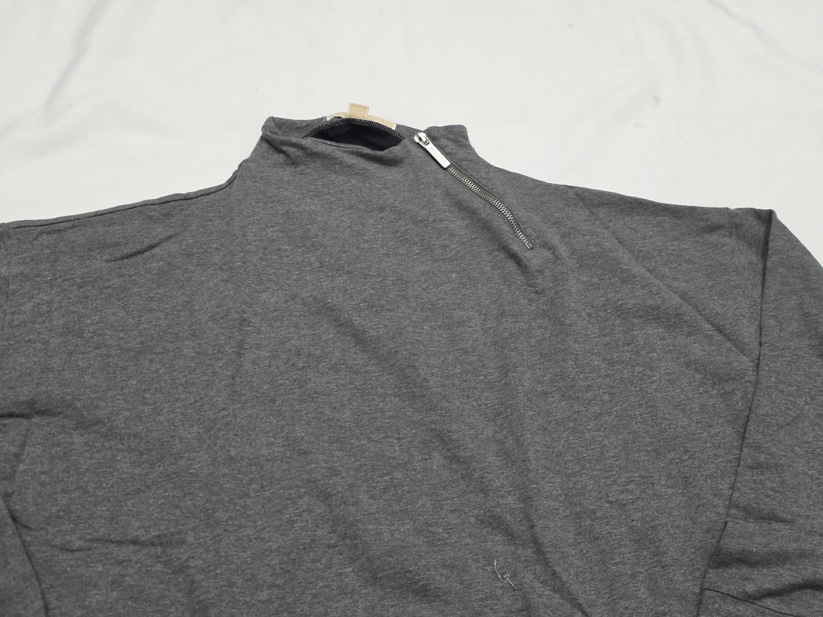 Sudadera Michael Kors Gris Con Cierre Grande