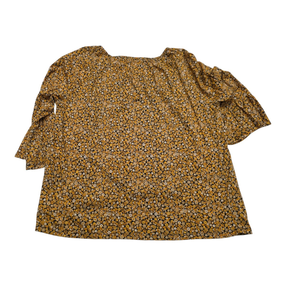 Blusa Michael Kors De Mujer Mediana Floreada Color Amarillo