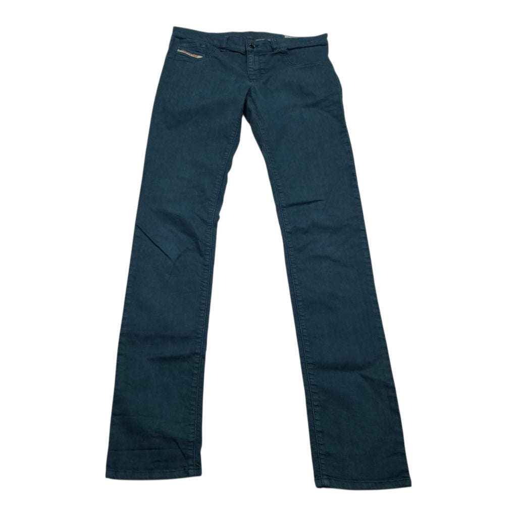 Pantalon Diesel De Mujer Talla 32 Color Azul Petroleo