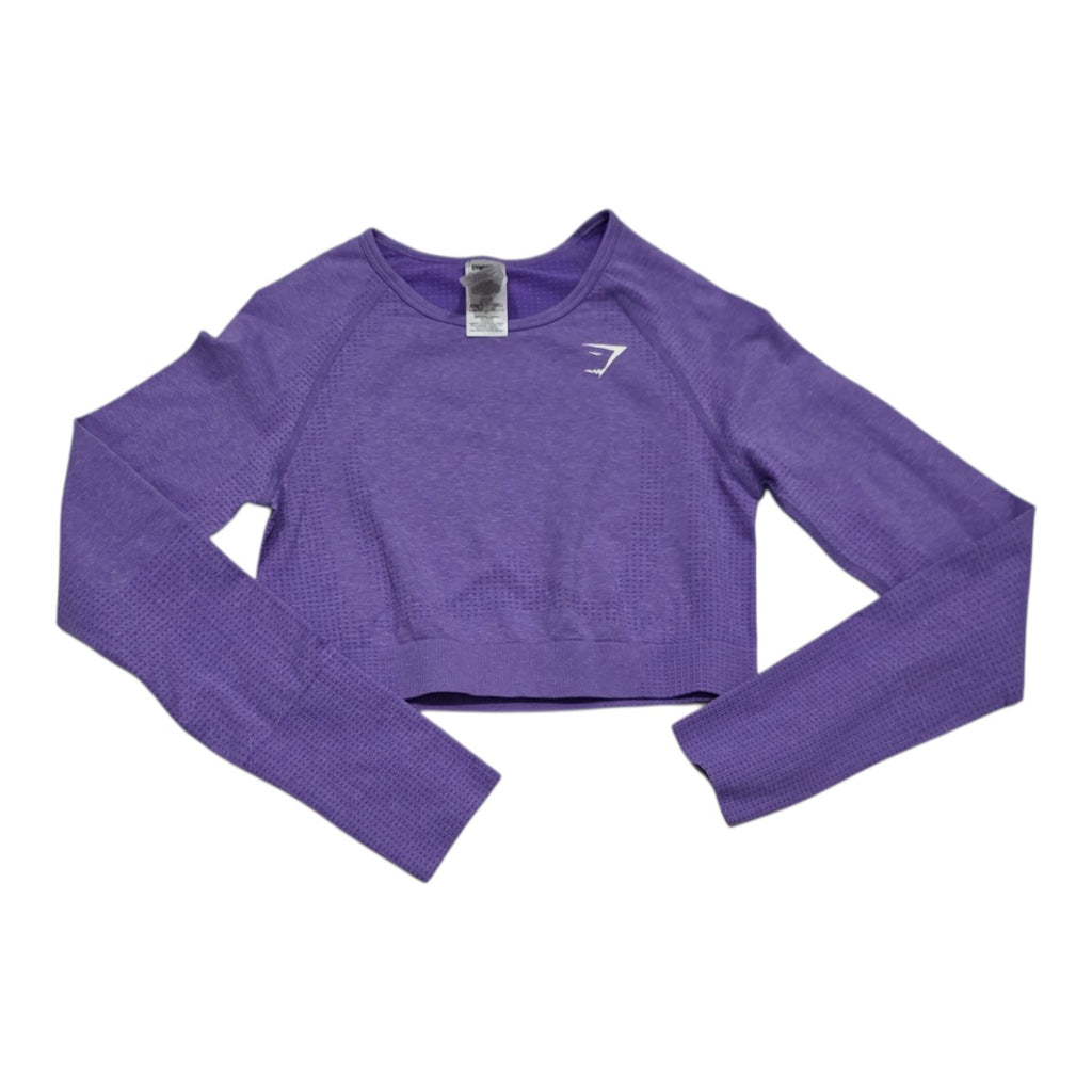 Playera Gymshark Crop Top De Mujer Grande Color Morada
