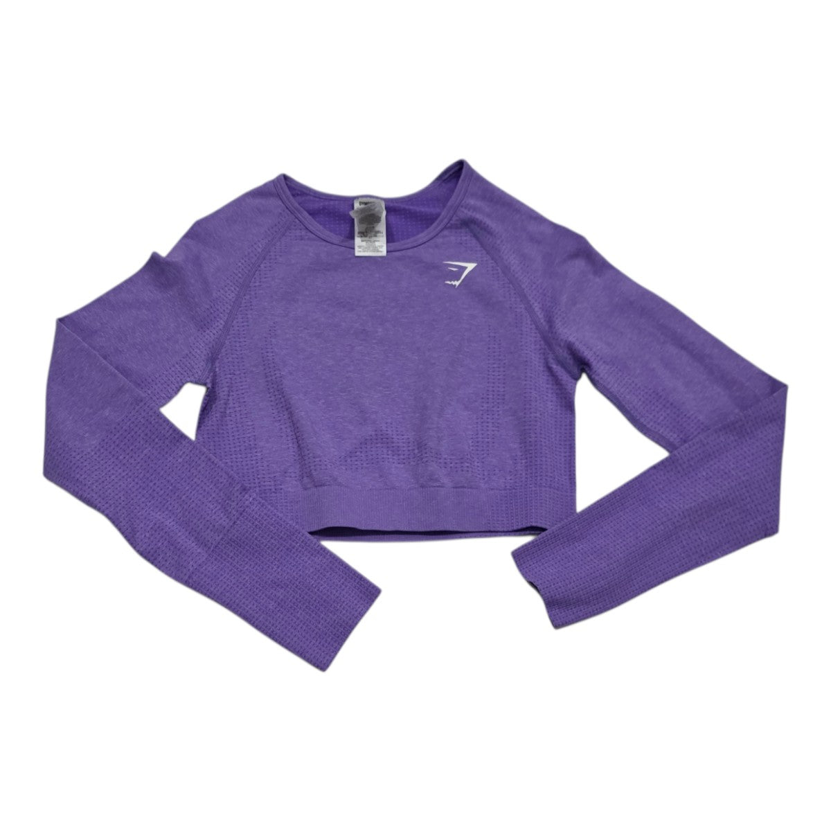 Playera Gymshark Crop Top De Mujer Grande Color Morada