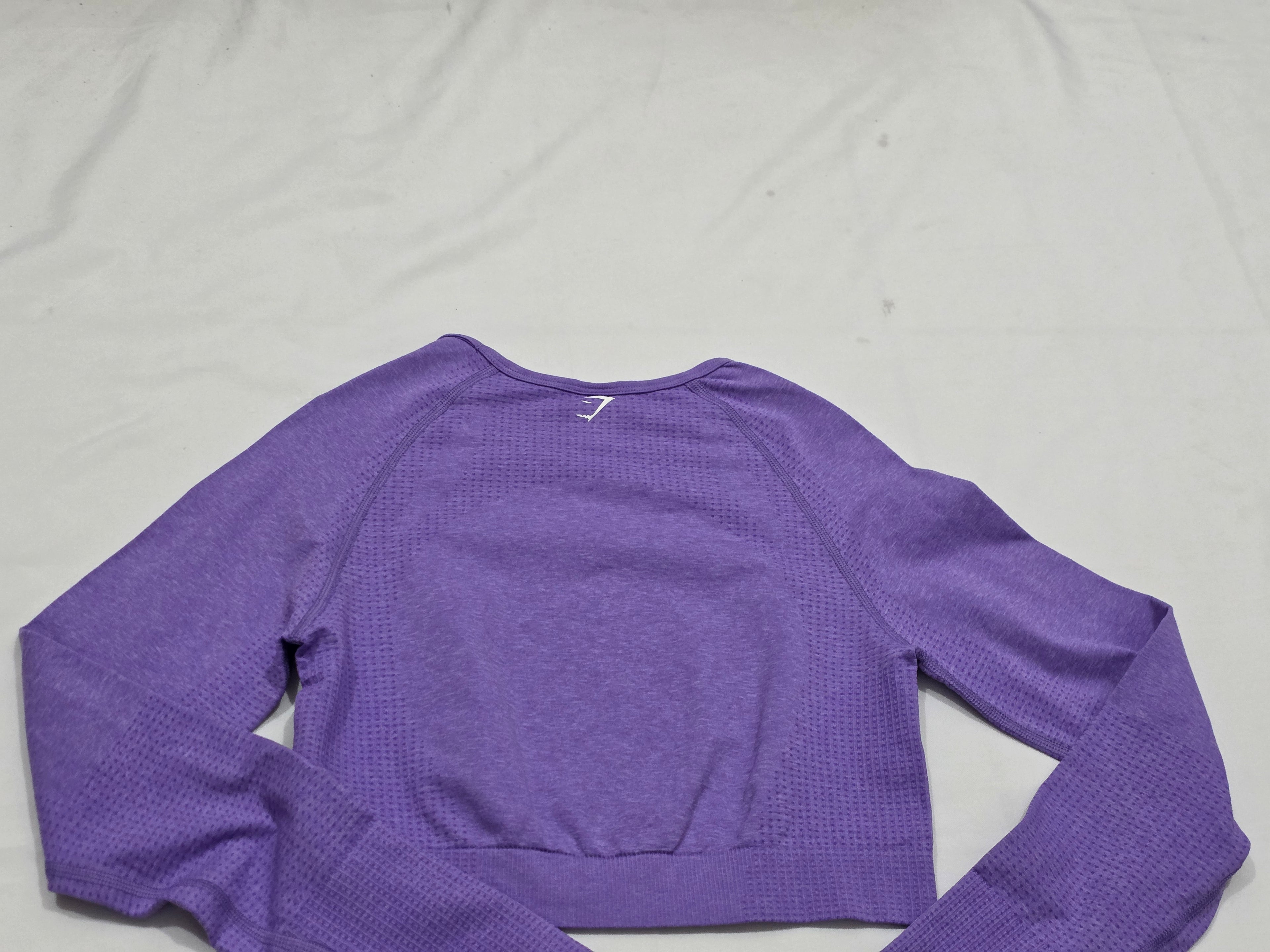 Playera Gymshark Crop Top De Mujer Grande Color Morada