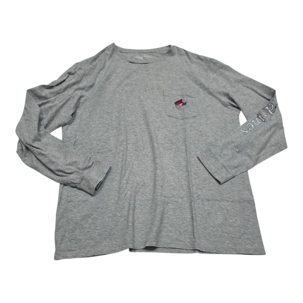 Playera Vineyard Vines De Mujer Grande Grisa Manga Larga