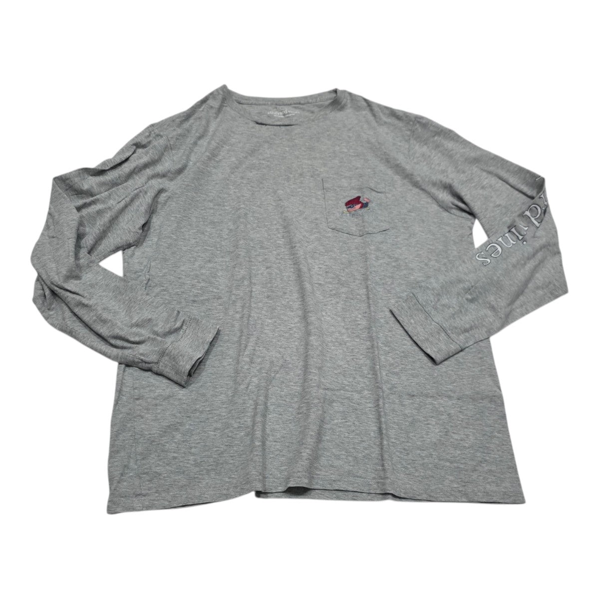 Playera Vineyard Vines De Mujer Grande Grisa Manga Larga