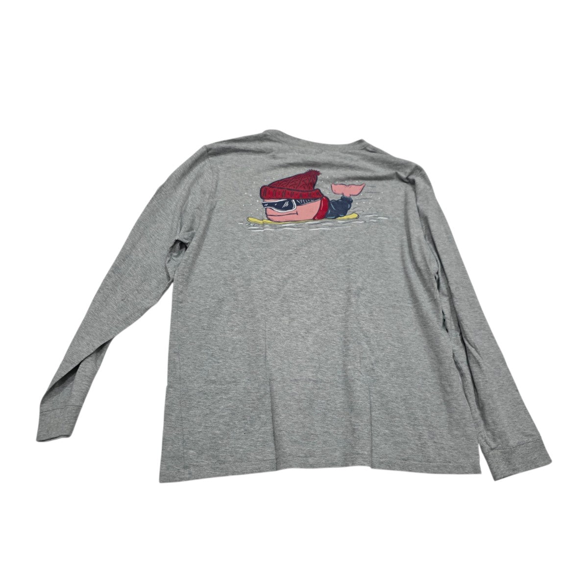 Playera Vineyard Vines De Mujer Grande Grisa Manga Larga