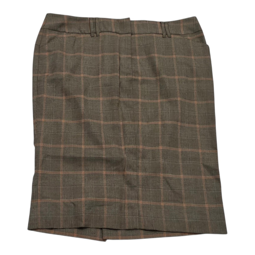 Falda Michael Kors De Mujer Talla 14 Color Cafe Cuadriculada