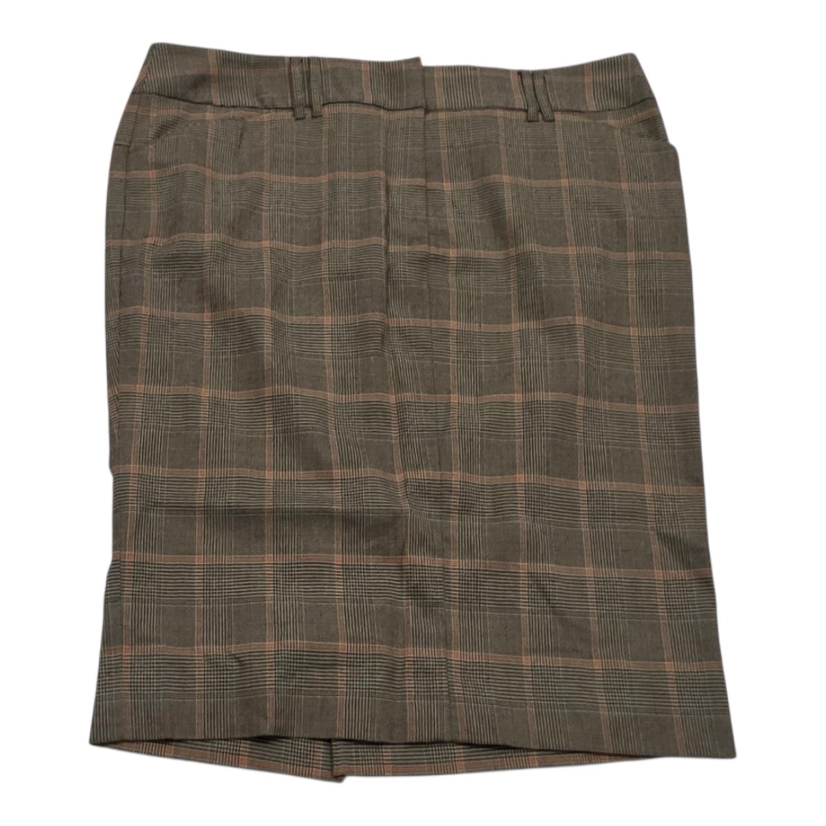 Falda Michael Kors De Mujer Talla 14 Color Cafe Cuadriculada