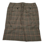Falda Michael Kors De Mujer Talla 14 Color Cafe Cuadriculada