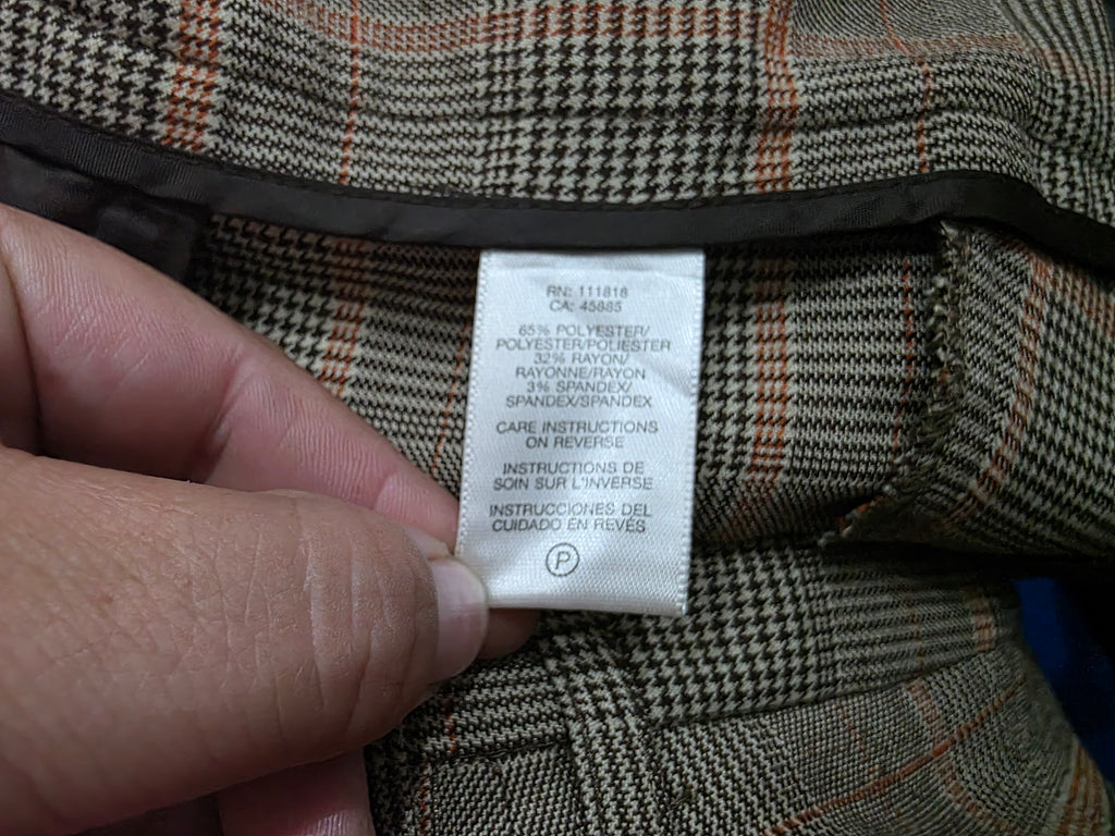 Falda Michael Kors De Mujer Talla 14 Color Cafe Cuadriculada