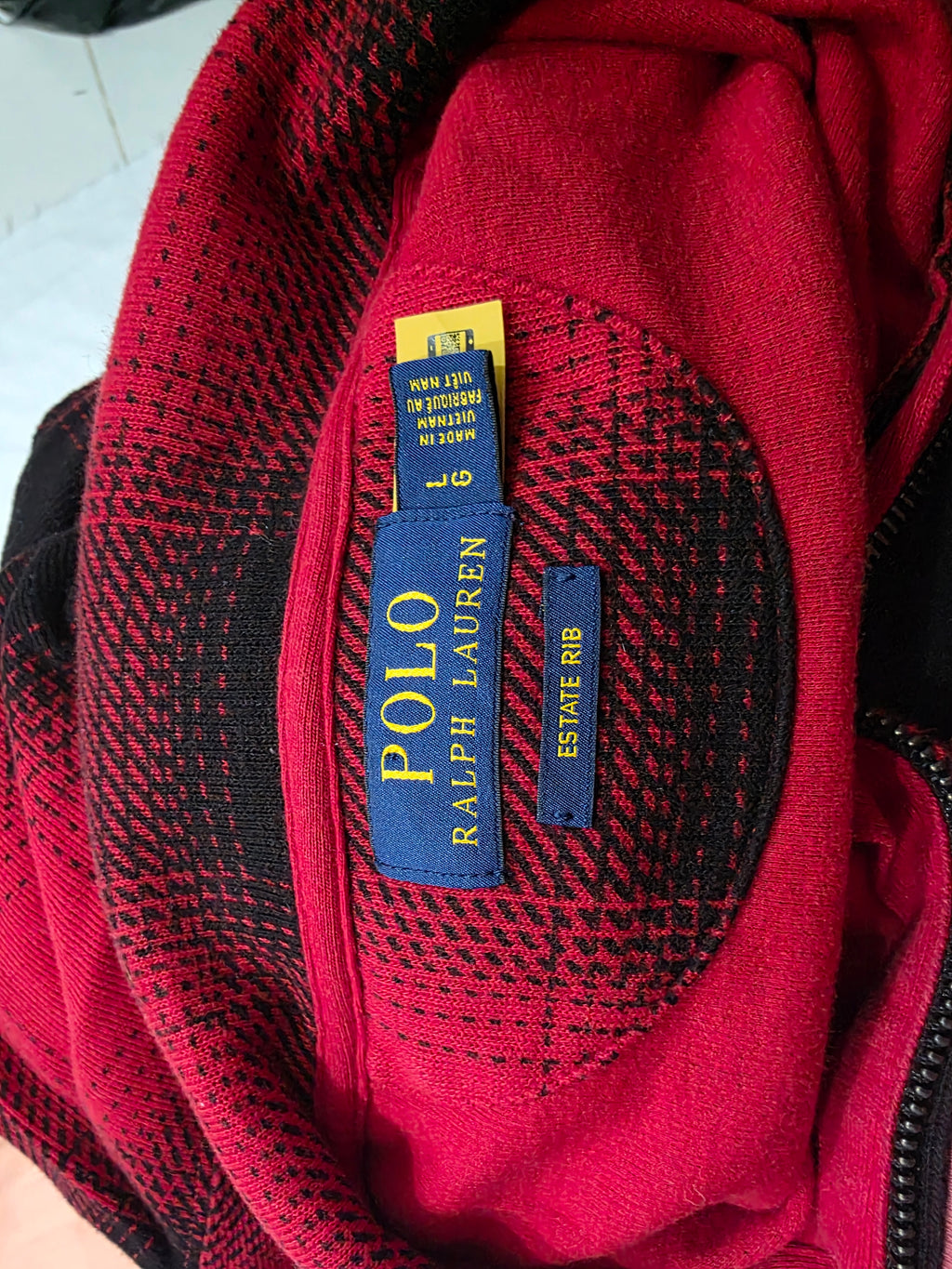 Sudadera Polo Ralph Lauren De Mujer Talla Grande Rojo/negro