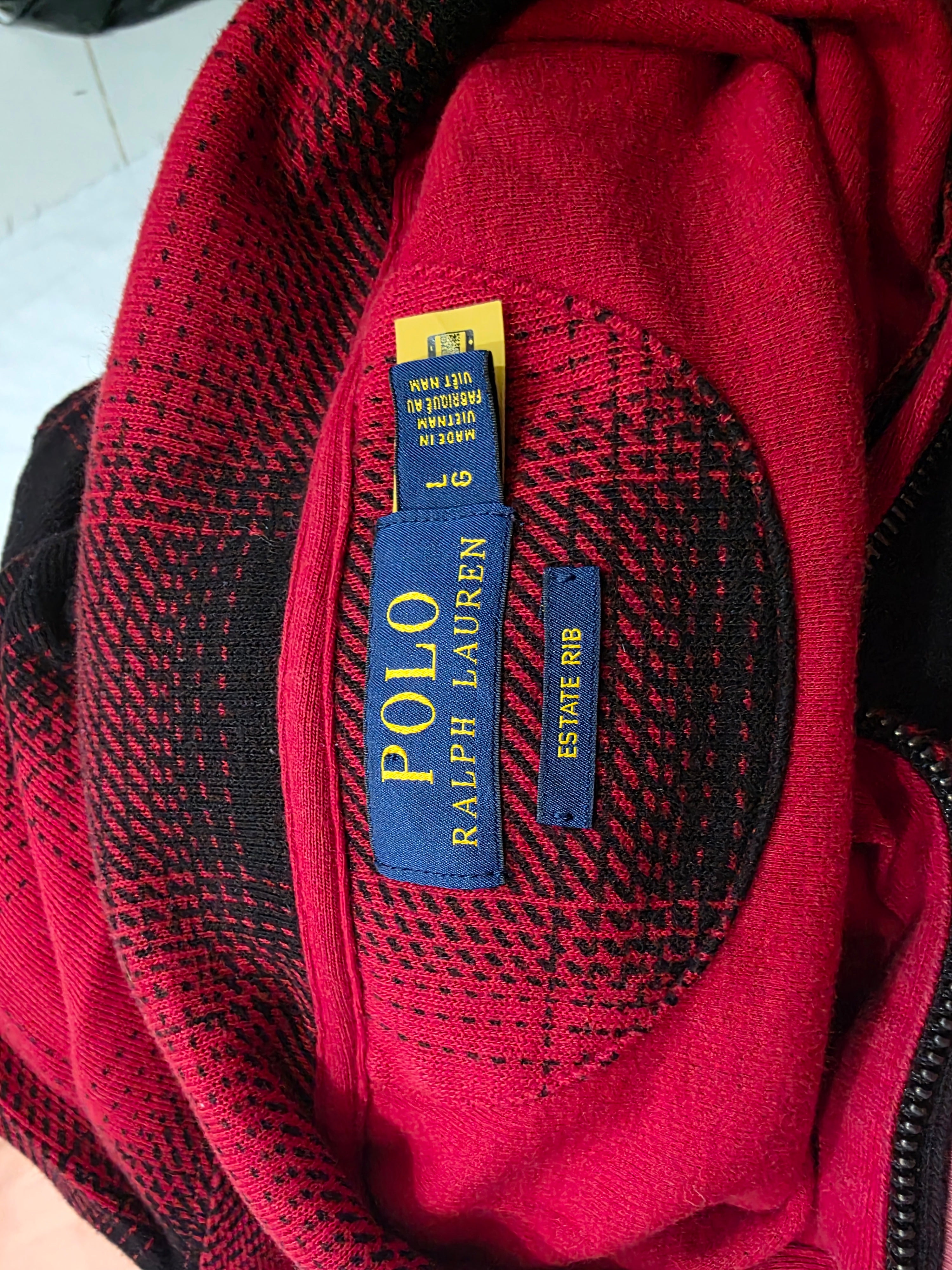 Sudadera Polo Ralph Lauren De Mujer Talla Grande Rojo/negro