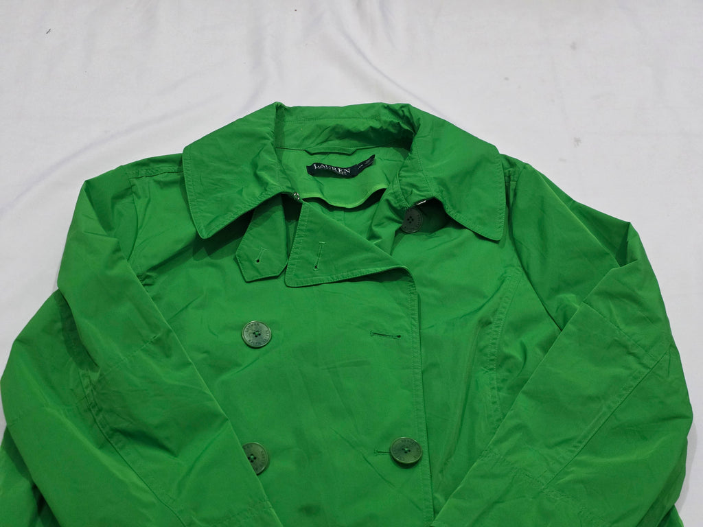 Gabardina Corta Ralph Lauren De Mujer Talla Grande Verde