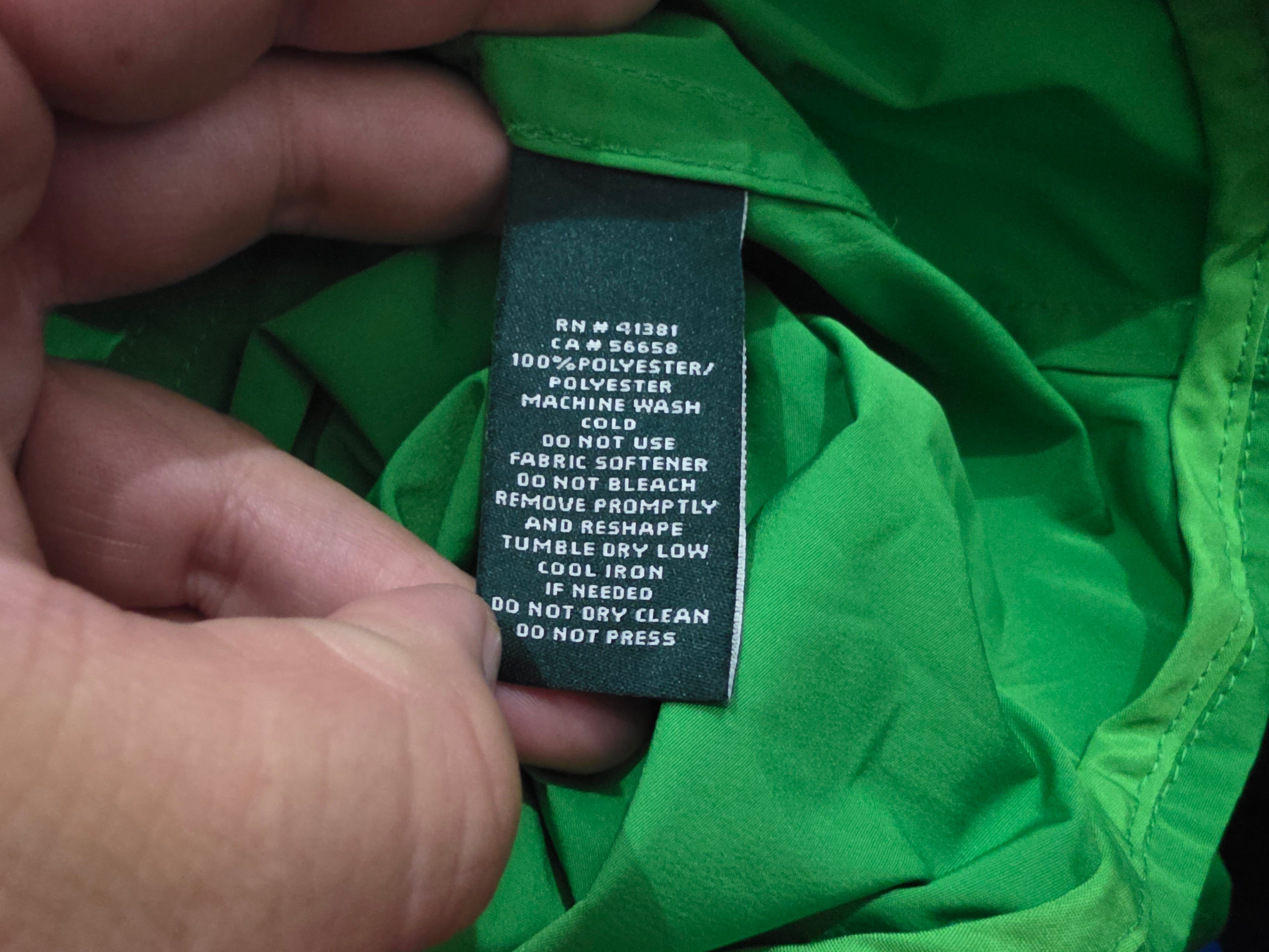 Gabardina Corta Ralph Lauren De Mujer Talla Grande Verde
