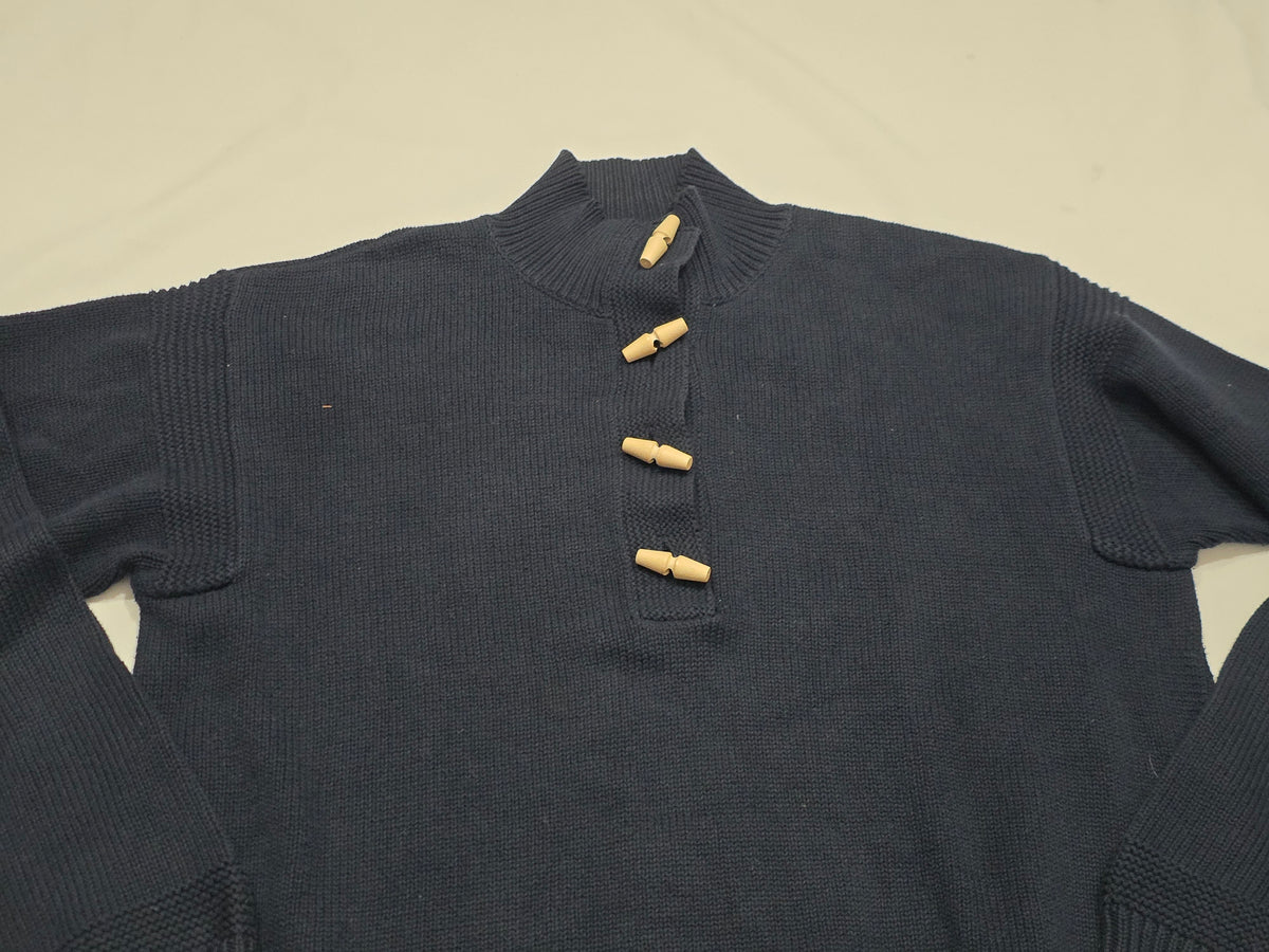 Sueter Ralph Lauren De Botones Azul Navy De Mujer Grande