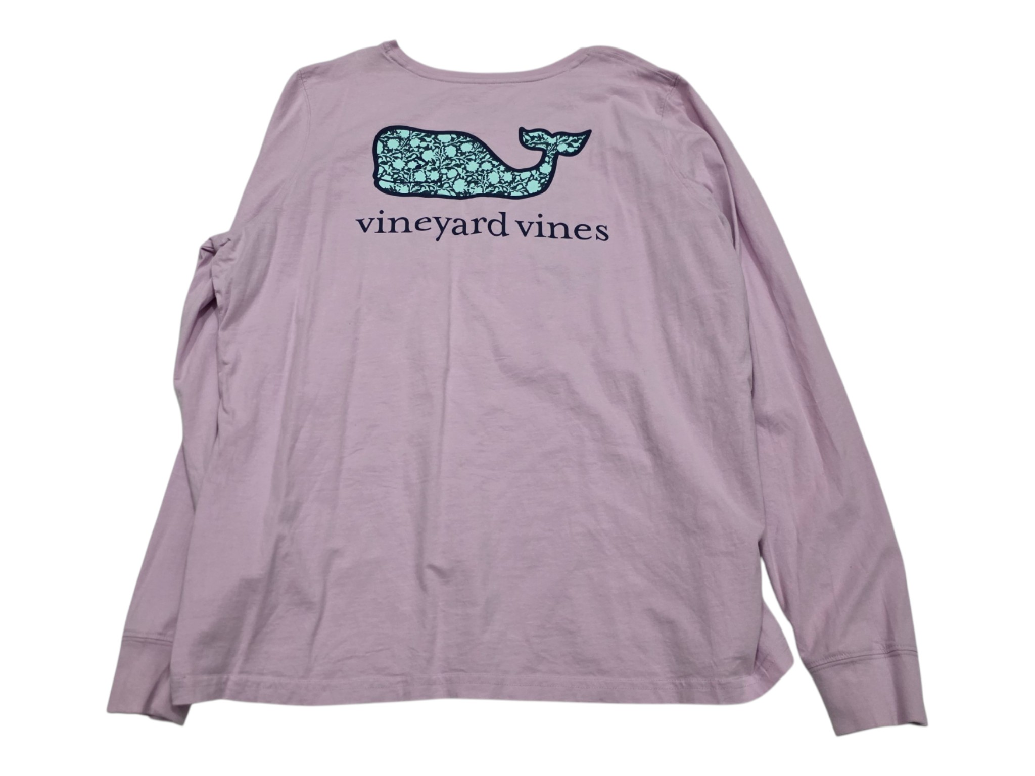 Playera Vineyardvines D Mujer Xgrande Rosa Claro Manga Larga