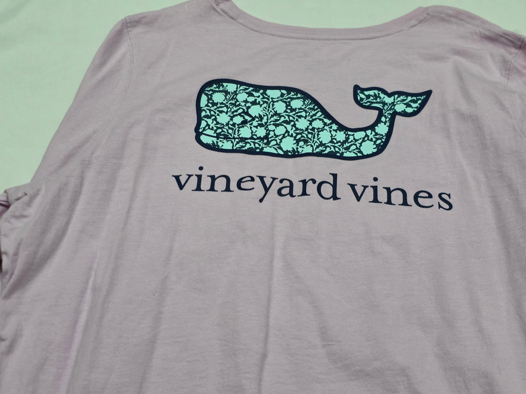 Playera Vineyardvines D Mujer Xgrande Rosa Claro Manga Larga