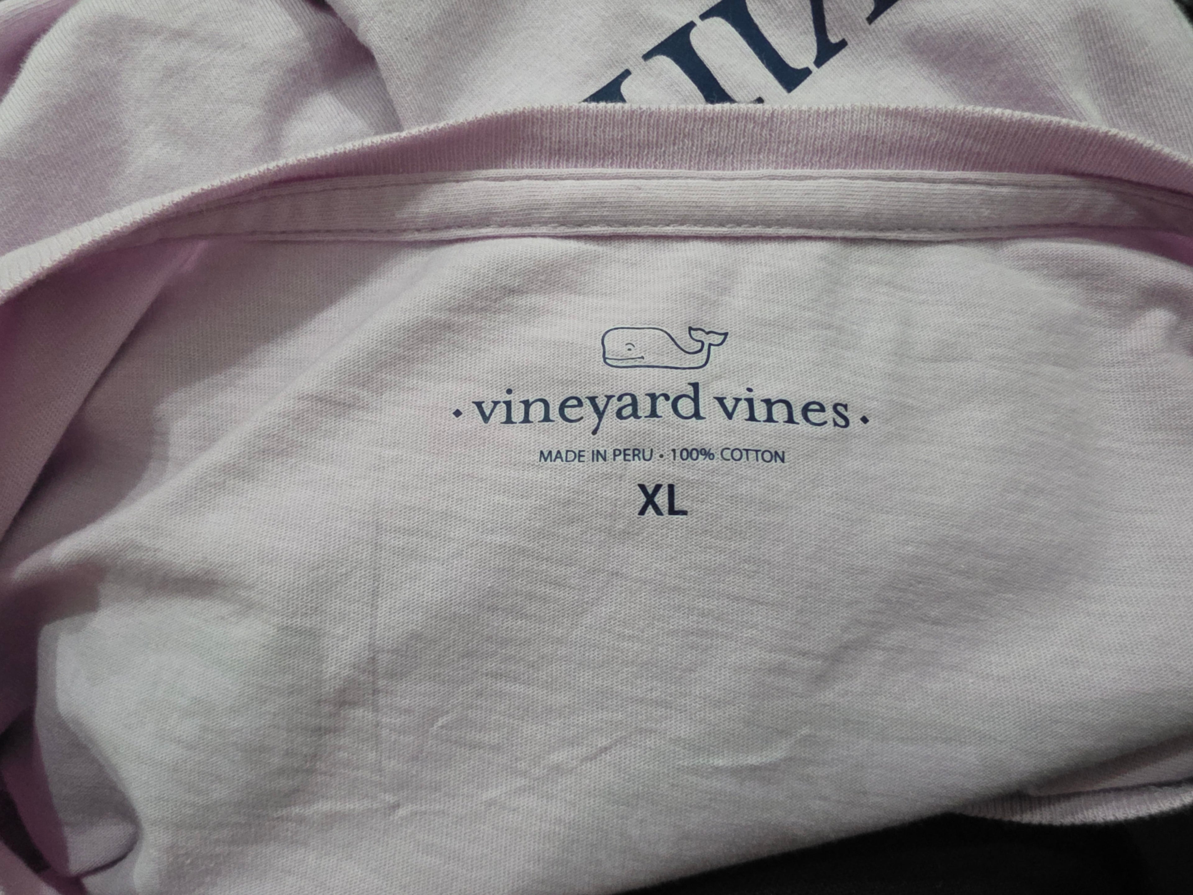 Playera Vineyardvines D Mujer Xgrande Rosa Claro Manga Larga