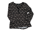 Blusa Ralph Lauren De Mujer Extra Grande Negra Floreada