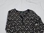 Blusa Ralph Lauren De Mujer Extra Grande Negra Floreada
