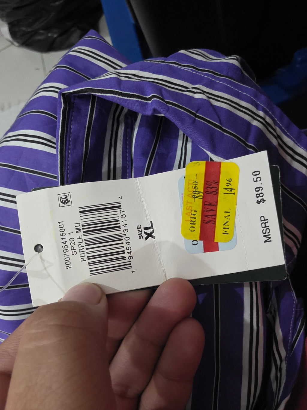 Camisa Ralph Lauren De Mujer Extra Grande Morada