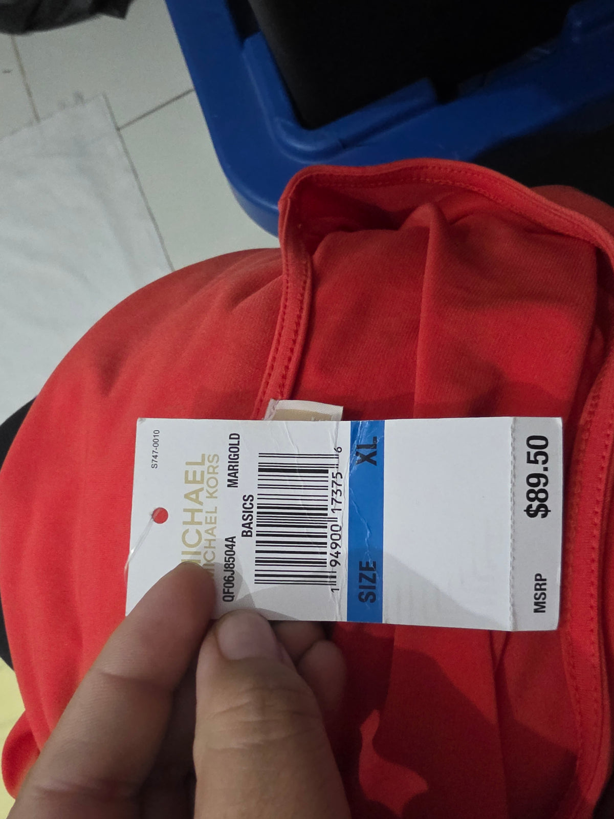 Blusa Michael Kors De Mujer Xgrande Coral Hombro Escotado