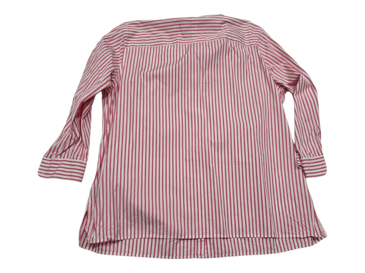 Camisa Ralph Lauren Talla 1x De Mujer Manga 3/4 Rosa Lineas