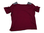 Blusa Ralph Lauren De Mujer Talla 3x Rojo Azul Rayada