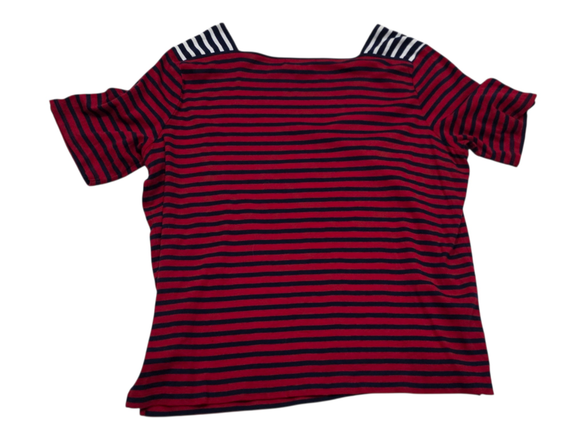 Blusa Ralph Lauren De Mujer Talla 3x Rojo Azul Rayada