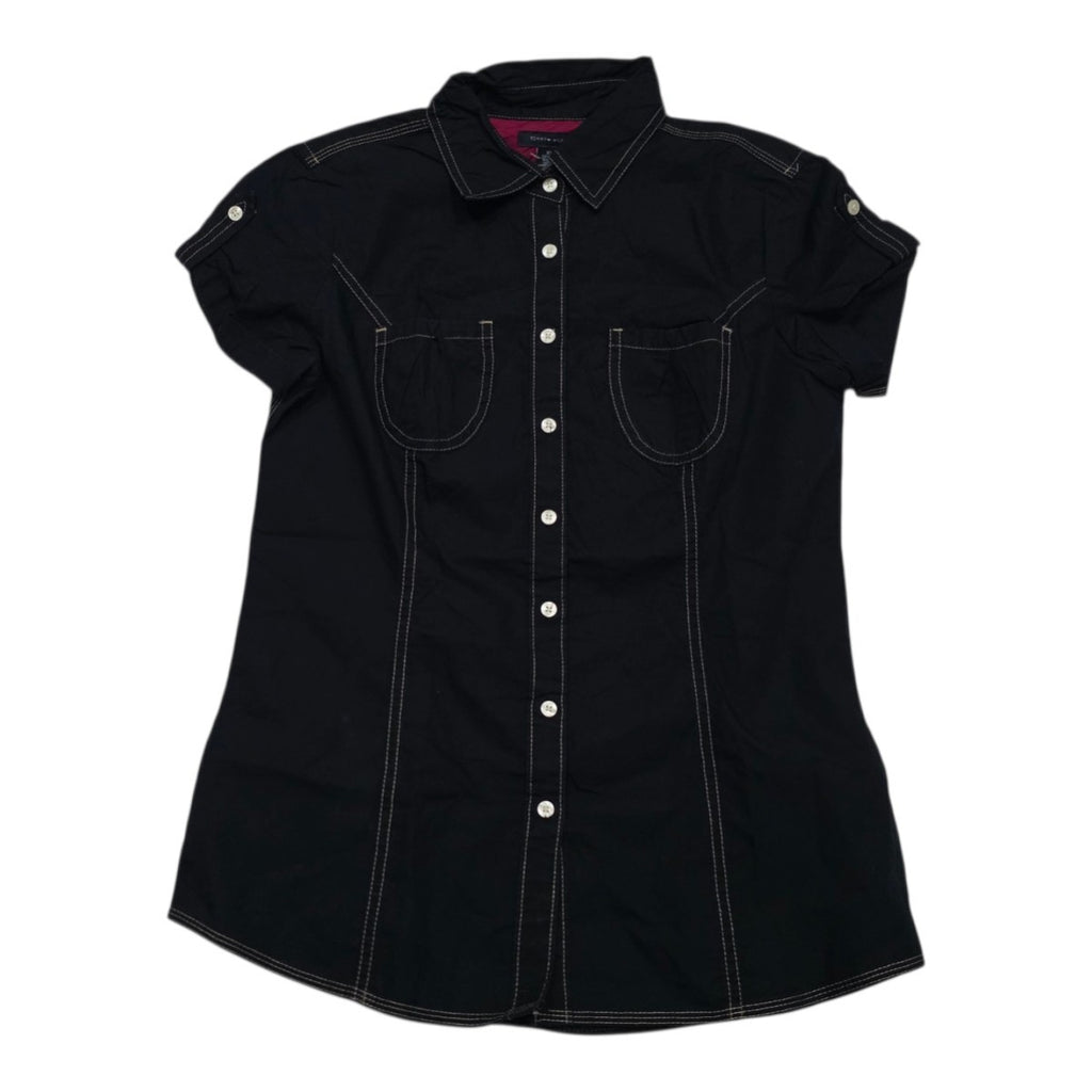 Camisa Tommy Hilfiger De Mujer Manga Corta Extra Chica Azu