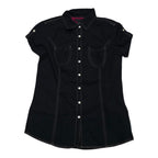 Camisa Tommy Hilfiger De Mujer Manga Corta Extra Chica Azu