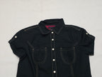 Camisa Tommy Hilfiger De Mujer Manga Corta Extra Chica Azu