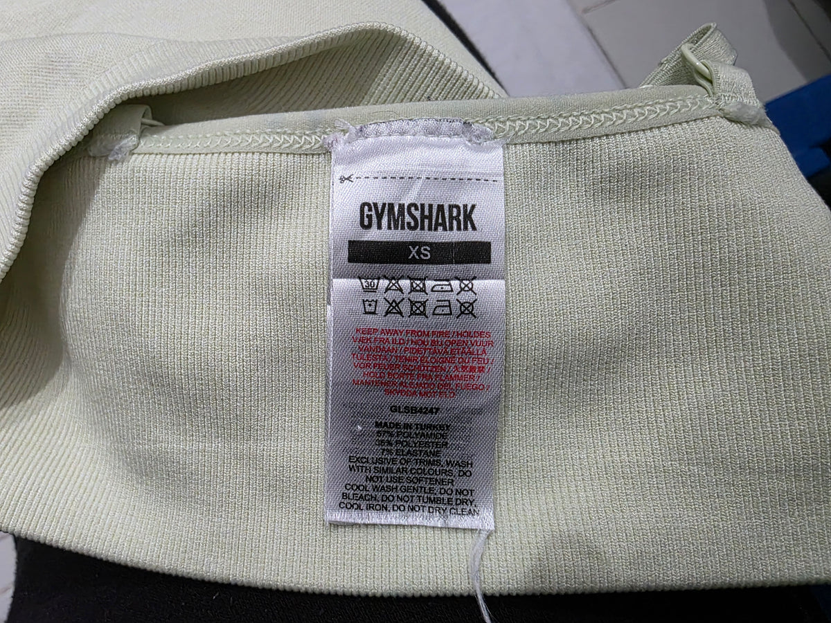 Top Gymshark Extra Chica Color Verde Claro