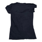 Playera Armani Exchange De Mujer Extra Chica Azul Con Brillo
