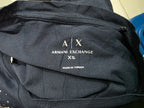 Playera Armani Exchange De Mujer Extra Chica Azul Con Brillo