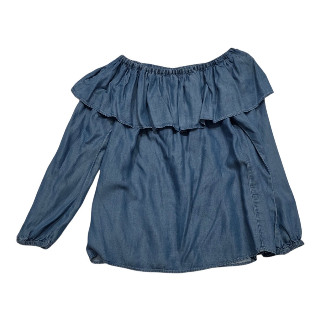 Blusa Michael Kors Off Shoulder De Mujer Chica Azul Acero