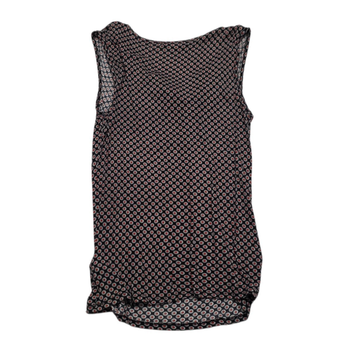 Blusa Michael Kors Escote Drapeado D Mujer Chica Negra/rojo