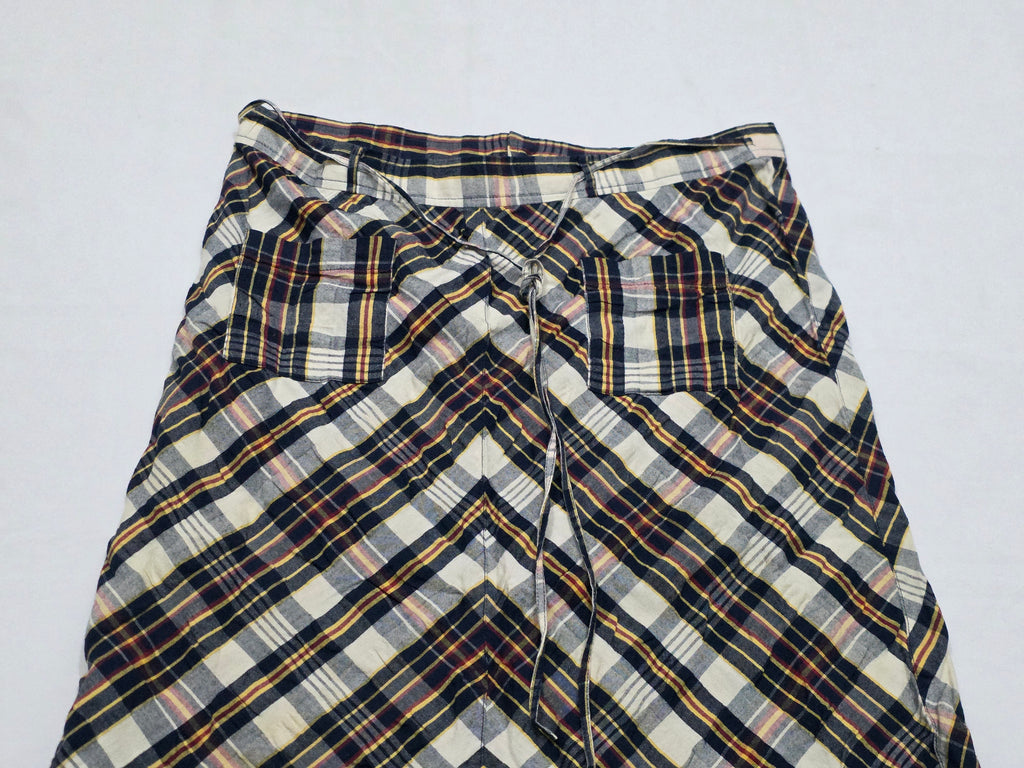 Falda Ajustable Ralph Lauren Jeans D Mujer Talla 4 A Cuadros