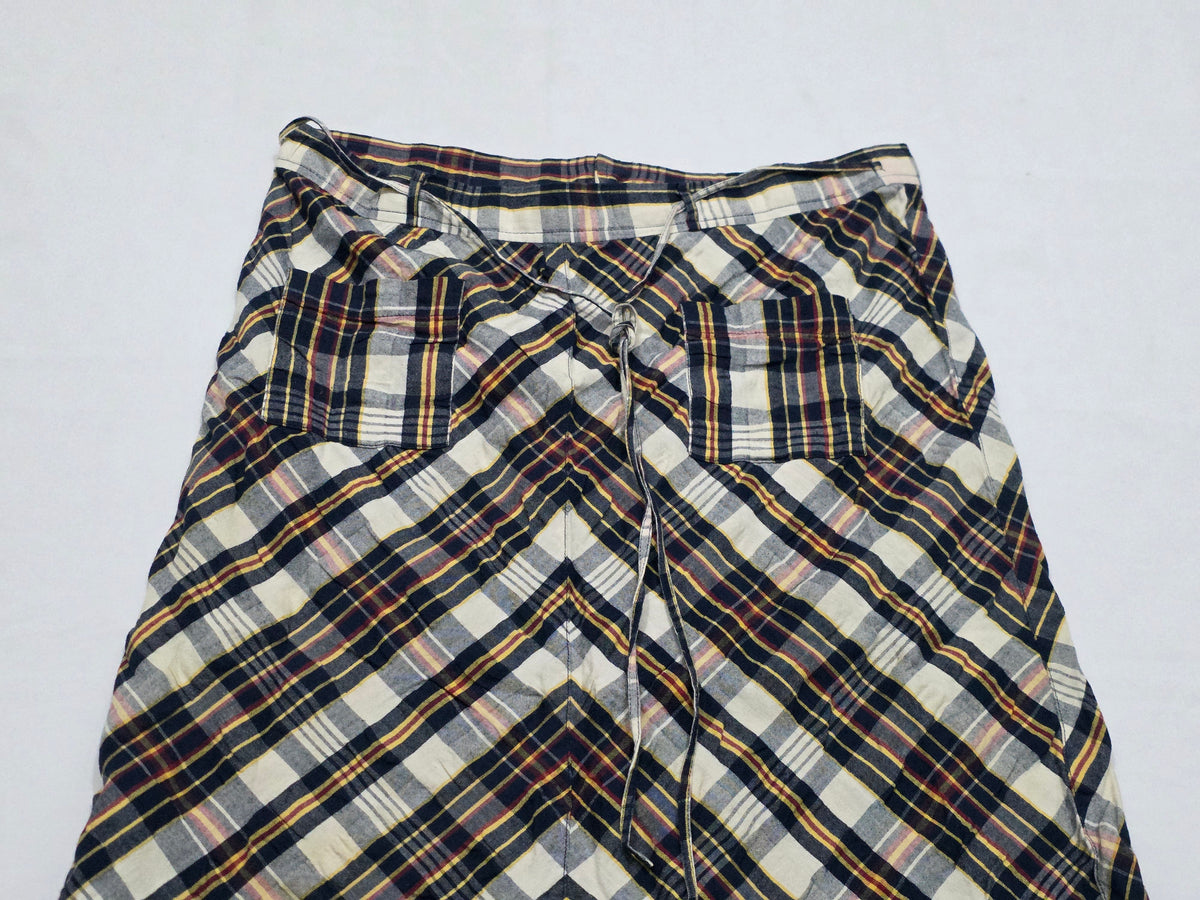 Falda Ajustable Ralph Lauren Jeans D Mujer Talla 4 A Cuadros
