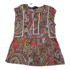 Blusa Tommy Hilfiger Manga Corta Geometrica Talla Chica