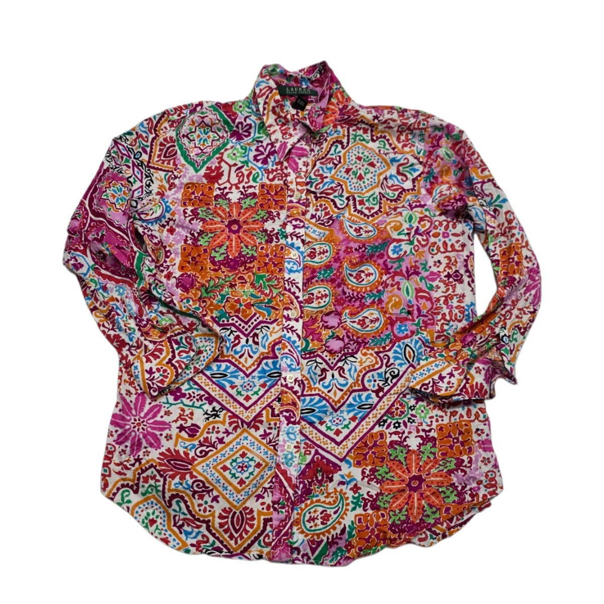 Camisa Ralph Lauren De Mujer Talla Chica Multicolor
