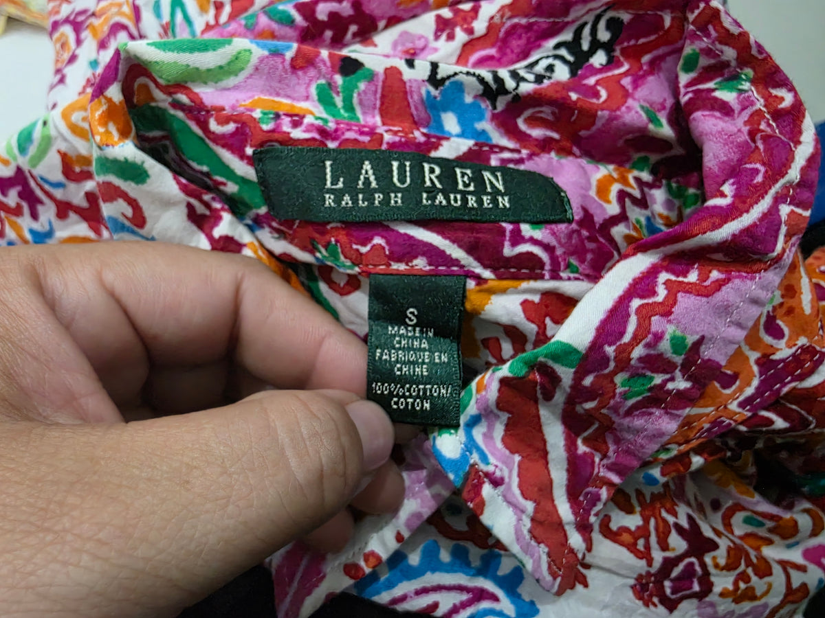 Camisa Ralph Lauren De Mujer Talla Chica Multicolor